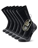 Ruixue Merino Wandersocken Herren & Damen, Outdoor Socken Trekkingsocken, Merinowolle Sportsocken Laufsocken Sneakersocken für Herren, Damen & Kinder[3 Paar]