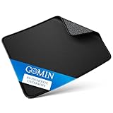 GOMIN Mauspad 280x200mm – Gaming Mousepad mit Anti-Rutsch Gummiboden, Ultra Gleitfähig, Wasserdicht, ohne störendes Logo, Vernähte Kanten – Langlebiges Computer Mouse Pad für PC, Laptop, Büro, Schwarz