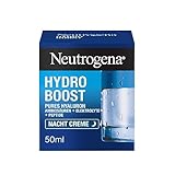 Neutrogena Hydro Boost Gesichtscreme, Nachtcreme mit Hyaluron, intensive Feuchtigkeit für jede Haut, 50ml