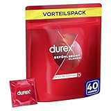 Durex Gefühlsecht Classic Kondome – Dünn für ein intensives Gefühl und innige Zweisamkeit, reguläre Passform (40 Stück)