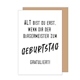 Edition Seidel Premium Geburtstagskarte mit Umschlag. Glückwunschkarte Grußkarte Karte mit Spruch Billet Geburtstag Mann Frau lustig Humor (G3571 SW024)