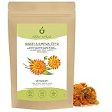 Ringelblumenblüten Loser Tee (125g), Ringelblumen Blüten getrocknet, 100% Natürliche und reine Calendula zur Zubereitung von Kräutertee und Ringelblumentee