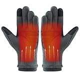 Thermohandschuhe,Motorradhandschuhe Winter | Winterhandschuhe mit Schleife,Verdickte, Wasserabweisende, Winddichte Touchscreen-Thermohandschuhe mit hoher Fingerfertigkeit zum Gehen, Reiten und Fahren