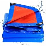Gewebeplane 180 g/m² 1x5m, Plane Wasserdicht mit ösen, Beidseitig Beschichtet, Abdeckung Schutzplane Gewebeplane, für Camping & Outdoor Garten