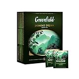 GREENFIELD JASMINE DREAM | Natürlicher chinesischer Jasmin Grüntee | 100 Teebeutel | Grüner Tee mit Jasmin | Jasmine Green Tea 100 tea bags | 200g