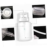 BESTYASH 2Stücke Nagellackentferner Flasche mit Pumpspender Abschließbare Pressflasche für Gelnägel und Nagelkunst Langlebiges Material Verhindert Versehentliches Drücken