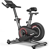 PASYOU S40 Heimtrainer Fahrrad, 6KG Schwungrad Fitness Bike für Zuhause mit 8 Stufen Magnetischem Widerstand, Ergometer Heimtrainer mit LCD Monitor, 150KG/350LBS Belastbar, S40