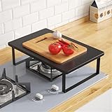 Mikrowellen-Halterung für Herdabdeckung und Induktionsherd, mit rutschfesten Kontaktpunkten und dichter Konstruktion (gelb)