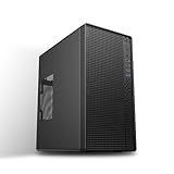 Micro-ATX PC-Gehäuse Mini-Tower SPCC 0,8mm ohne Lüfter Kompaktgehäuse MATX/Mini-ITX Home-Office kühlbar HDD/SSD Halter pc case