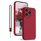 KPPIT für iPhone 12 Pro Max Hülle Silikon Case 6.7 Zoll,Handyhülle iPhone 12 Pro Max [Kameraschutz] [Mikrofaser] [Kratzfeste] Rundumschutz Case Schutzhülle Hülle für iPhone 12 Pro Max,Rotwein