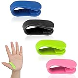 4 PCS Akupressur Klammer,Handklammer Akupressur Clip,Skills Panikattacken,Panikattacken Hilfsmittel,Massage Clip für Kopfschmerzen Stress Angstzustände Verspannungen,Tragbar - 4 Farbe