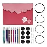 Auswechselbare Rundstricknadelspitzen von KnitPro, Deluxe-Set, Zing, 3.50-8.00mm