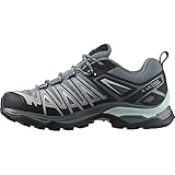 Salomon X Ultra Pioneer Gore-Tex Damen Wanderschuhe, Alle Wetterbedingungen, Sicherer Fußhalt, Stabil und gedämpft, Stormy Weather, 42