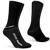 GripGrab Winddichte Thermo Übergangs Fahrradsocken Hohe Lange Vorgeformte Rennrad MTB Gravel Radsport Windschutz Socken