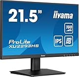 iiyama Prolite XU2293HS-B6 54,5cm 21,5' IPS LED-Monitor Full-HD 100Hz HDMI DP Slim-Line AdaptiveSync schwarz