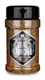 Ankerkraut Brathähnchen, Marinade für knuspriges Hähnchen, Chicken Gewürzsalz für Grill, Backofen und Pfanne, Chicken-Wings selber würzen, BBQ-Rub, 200g im Streuer