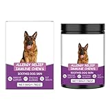 Nahrungsergänzungsmittel für Hundehaut – Allergien für Hunde – Tabletten zur Pflege der Hundehaut – kaubare trockene Haut Tabletten | Unterstützende Ernährung für die Gesundheit der Hunde