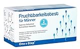 One+Step Sperma Test 2 Stück - Fruchtbarkeitstest für Männer bei Kinderwunsch - Spermatest Spermien Test Schnelltest zur Zeugungsfähigkeit - Misst die Konzentration von Spermien