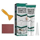 Elegante weiße Keramik, Reparaturfliesen, Pasten, schnell trocknend, wasserdicht, für Badezimmer, Küche, den täglichen Gebrauch