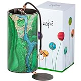 Zaphir Klangspiel Crystalide Frühling mit Geschenkverpackung | Windspiel Geschenk - Chimes für Yoga, Kinder und Meditation in Grün