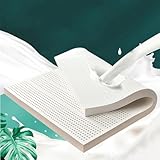 Matratzenauflage aus Naturlatex, 180 x 200 cm, 7,5 cm dick für kühlen Schlaf und Druckentlastung, atmungsaktiver Bezug, umweltfreundlicher Komfort für bessere Schlafqualität
