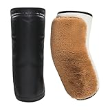 Generisch Fleece Kniewärmer - Kniebandagen mit Unterstützung und fleecegefüttert,Warme Beinbandagen Verstellbare Stützbandagen Für Yoga Wandern Radfahren Tanzen Klettern Trekking