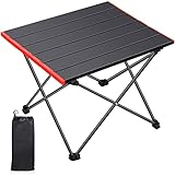 Frasheng Tragbar Klapptisch,Campingtisch, Leichter, im Freien,Aluminium Tisch mit Tasche für Camping,Picknick,Grillen,Wandern,Angeln