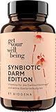 get your wellbeing by BIOGENA - Synbiotic Darmkur Pro- & Präbiotika für die Darmgesundheit - 60 Kapseln - 7 Mrd. KBE aus 10 Bakterienstämmen - Nahrungsergänzungsmittel vegan & konservierungsstofffrei