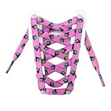 MAQDDO 4 Paar Obst Schnürsenkel for Turnschuhe Stoff flache Schnürsenkel elastische Schuhe Saiten FüR Erwachsene(Purple,160cm)