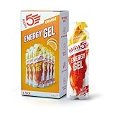 HIGH5 Energy Gels - Schnelle Energiezufuhr mit Sport Gel für Spitzenleistung - Mit natürlichem Fruchtsaft, koffeinfrei - Energie Gel für Laufen, Running, Marathon, Radsport, Ausdauer (Orange, 6 x 40g)