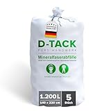 D-TACK 5x KMF Big Bag | 140 x 220 cm | Mineralwollsack aus PP-Gewebe | UV-stabilisiert | Säcke für Mineralfaserabfälle, Glaswolle und Isolierwolle | 1m³ | 1200l