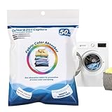 kaiop Farbfangtücher,50 Stück Farbfangblätter - Farbfangtücher für Textilien Kleidung Wäscheschutz