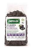 CHEFS & CO Soft Pflaumen ohne stein - 750g | 100% Natur Ganze Früchte | Premium-Qualität | Keine Zusätze, Ungeschwefelt and Ohne Zucker (Ungezuckert) | Frischeversiegelt