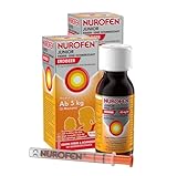 NUROFEN Junior Fieber- und Schmerzsaft Erdbeer - 40 mg/ml Suspension zum Einnehmen für Kinder ab 3 Monate - Bei Fieber & Schmerzen - 2 x 100 ml