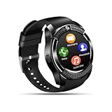 Tipmant Smartwatch, Fitnessuhren mit Schrittzähler Touchscreen SIM-Karte Slot Fitness Tracker Fitness Uhr für Samsung Huawei Xiaomi Redmi LG Sony Android Telefon Smart Watch für Damen Herren Kinder