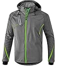 Erima Herren softshelljakke Function, Grau Melange/Green Gecko, L EU