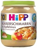 HiPP Bio Kaiserschmarrn in Apfelmus (6 x 200g), ab 10. Monat, ohne Zuckerzusatz, schmeckt warm & kalt, in bester Bio-Qualität