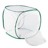 LUCKDANO Großer, Faltbarer, Tragbarer, Atmungsaktiver Schmetterlingszuchtkäfig – Hochwertiges Polyesternetz für Einfache Insektenfreisetzung, Verhindert das Eindringen von Fruchtfliegen, Langlebig