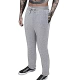 Freizeitsport, gerader Schlauch, Baumwollplüsch, schmale Passform, lässiger Modetrend, Lange Herrenhosen und Hygienehosen Herren Hosen Elegant (Grey, M)