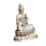 BESTOYARD Buddha-Statue-Ornament buddhistische Mönchsstatue Kuan-Figur Guanyin-Statue Desktop-Ornament bürodeko büro Dekoration hausdeko Buddha-Dekor aus Messing Messingverzierung für Büro