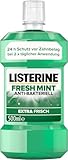 Listerine Fresh Mint antibakterielle Mundspülung für frischen Atem 500ml