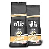 DER-FRANZ Kaffee, aromatisiert mit Vanille, gemahlen, 2 x 500 g