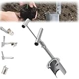 Pflanzen- und Obstbaum -Sämling Transplanter,Plant and Fruit Tree Seedling Transplanter,Bulb Planter Tool,Carbon Steel Seed Planting Tools,for Planting Digging Transplanting (1Stücke)