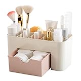 erthome Einsparung Space Schublade Typ Make-up Kit Desktop Kosmetik Organizer Aufbewahrungs Box (221010.3 cm, Rosa)