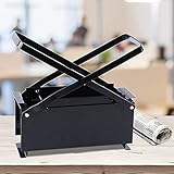 KEESUNG Papierbrikettpresse, Papierpresse Brikettpresse Altpapier Pressen Papierpresse Schwarz Metall Paper Log Briquette Maker Eco Holz Burning, 12x26x9 cm