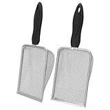 Yhenlovtt Multifunktionales Bodensieb-Set, 2 Stück, für Gartensiebe für Kompost und Bodenschutz, ergonomisch, leicht, kompatibel mit Hof und Außenbereich