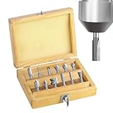 Fräser-Bit-Set – Schaft-Fräser-Bit-Set, Holz-Fräser-Bits, verschiedene Sets, 12 Stück, Fräser-Bits für die Herstellung von erhöhten Platten, Schranktüren | Schnitzfräser Bitt für DIY-Holzbearbeitung,