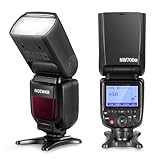 NEEWER NW700-C Blitz GN60 TTL Speedlite Kompatibel mit Canon DSLR Kameras, 1/8000s High Speed Sync, 1/1-1/256 Ausgang, TCM Funktion, 230 volle Blitzleistung, 0,1-2,7s schnelles Recycling