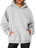 Jhsnjnr Kapuzenpullover Herren Oversized Hoodie Damen Herbst Pullover Unisex Basic Sport Pulli Hoody Langarm Sweatshirt