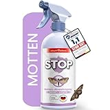 KRAFTKÖNIG PREMIUM Mottenspray - Sofort + Effektiv Formel - 500ML Abwehr Motten Spray gegen Lebensmittelmotten & Kleidermotten - Alternative zu Schlupfwespen & Mottenfalle inkl. Mottenschutz Tipps